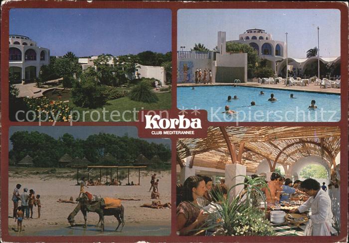 Korba Tunesien Club Mèditerrane Pool Park Markt