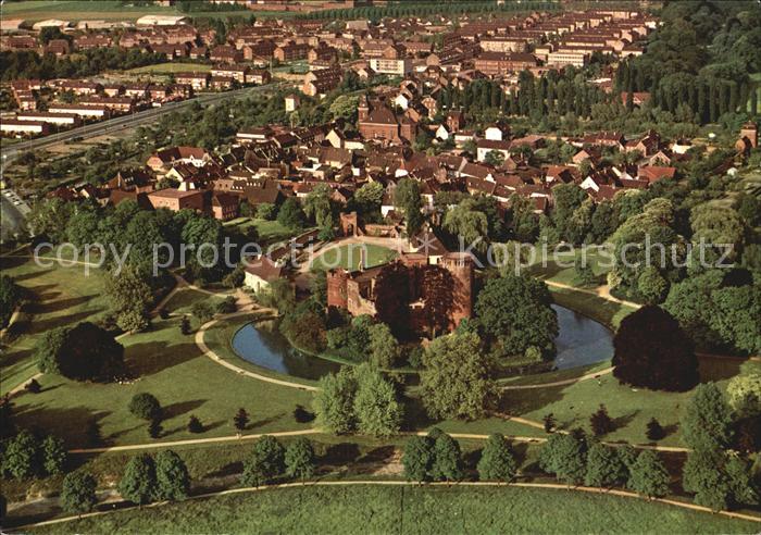 Krefeld Fliegeraufnahme Wasserburg Linn