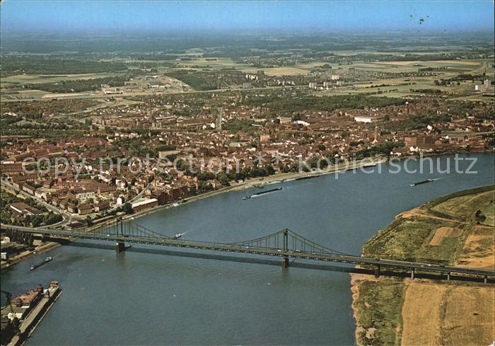 Uerdingen Rhein Fliegeraufnahme