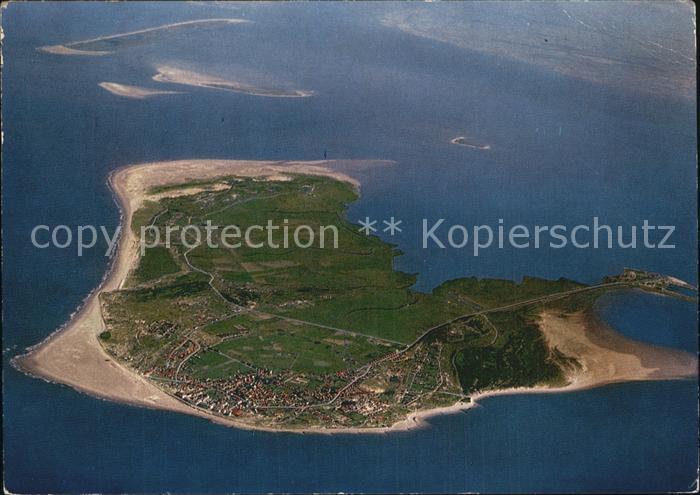 BORKUM Nordseebad Niedersachsen Fliegeraufnahme