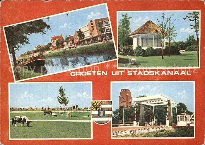 Stadskanaal Kanal Pferdeweide Pavillon