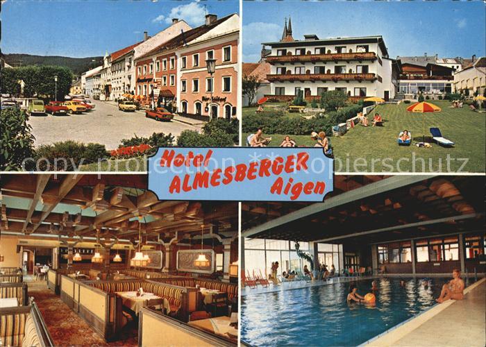 Aigen Schlaegl Hotel Almesberger Speisesaal Hallenbad