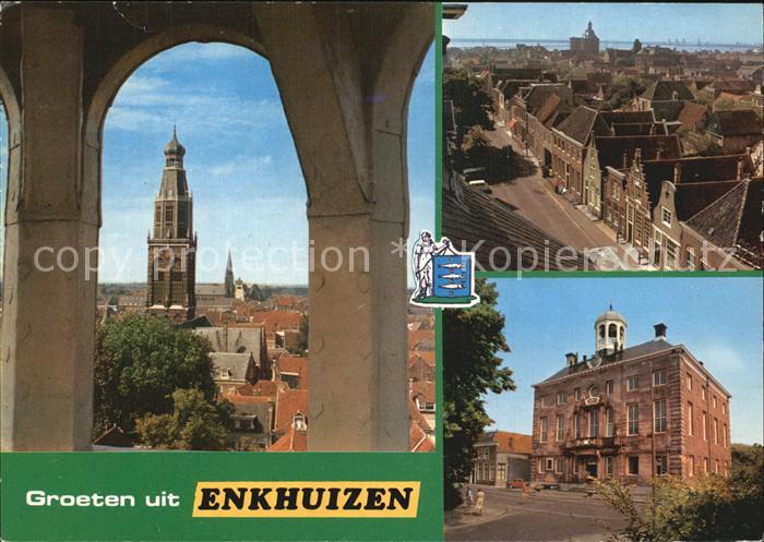 Enkhuizen Teilansicht Rathaus Kirche