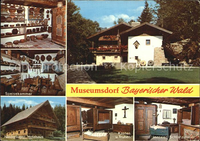 Tittling Museumsdorf Tongeschirr Niederbayrisches Holzhaus Speisekammer Kasten u