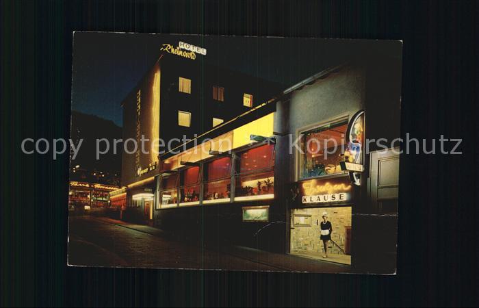 Koenigswinter Hotel Restaurant Rheingold bei Nacht