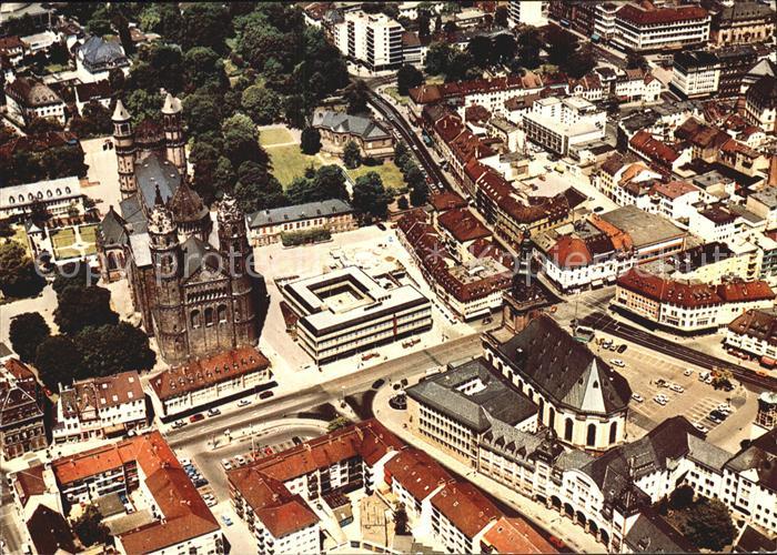 Worms Rhein Fliegeraufnahme Dom Dreifaltigkeitskirche