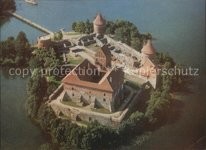 Trakai Fliegeraufnahme Wasserburg
