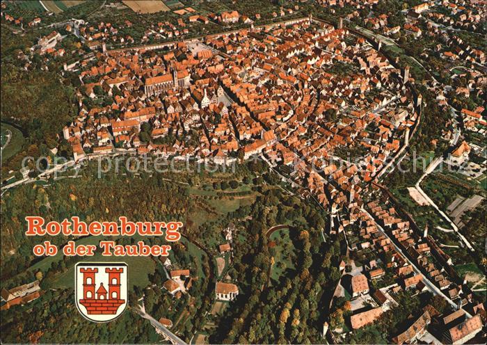Rothenburg Tauber Fliegeraufnahme