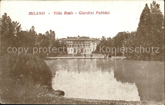 Milano Villa Reale Giardini Pubblici