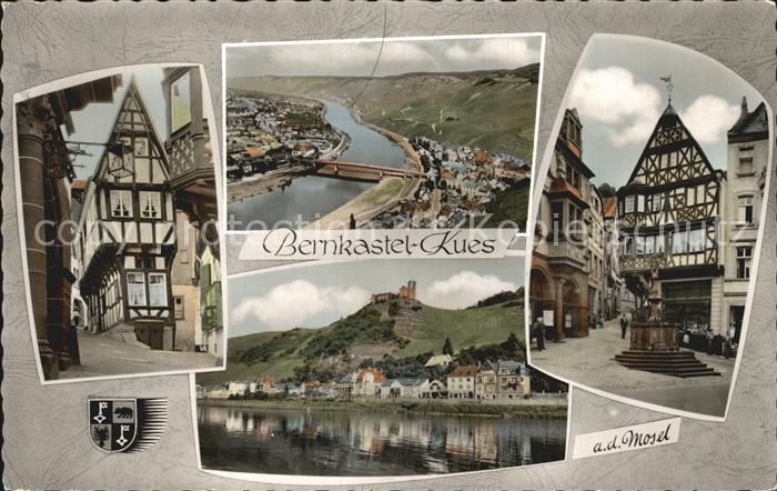 BERNKASTEL-KUES Berncastel Rheinland-Pfalz Kleines Haus Panorama Moselpartie Fac