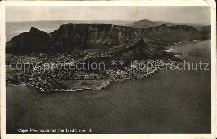 Kapstadt Cape Peninsula Air view
