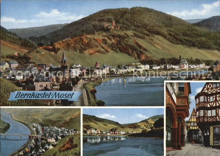 BERNKASTEL-KUES Berncastel Rheinland-Pfalz Moselpartie mit Burgruine Landshut Do