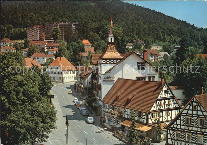 Bad Herrenalb Thermal Mineralbad Moenchs Posthotel Klosterschaenke und Kloster D