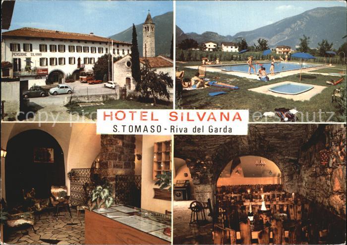 Riva del Garda Hotel Silvana Swimmingpool Rezeption Gaststube