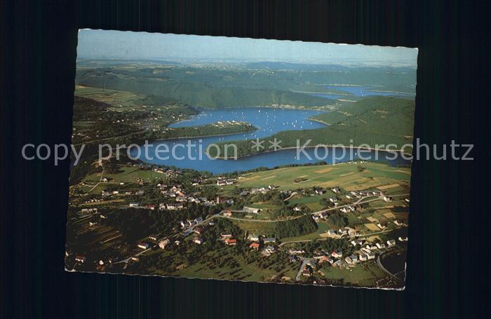 Rurberg Simmerath Eifel NRW an der Rurtalsperre Fliegeraufnahme