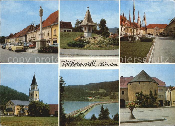 Voelkermarkt Denkmal Bildstock Schloss Kirche Bruecke