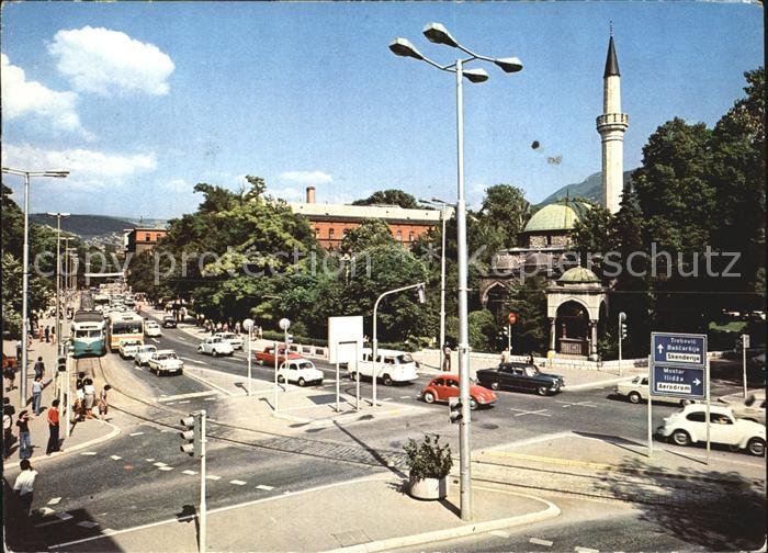 Sarajevo Strassenpartie Minarett
