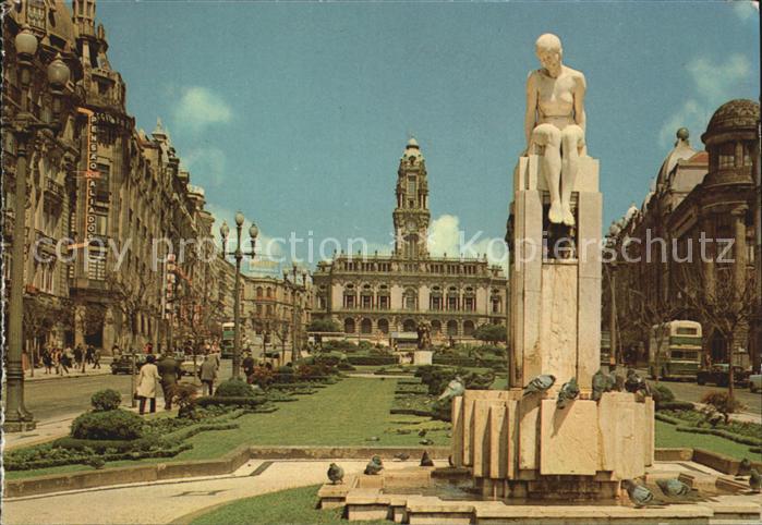 Porto Portugal Allied Avenue Statue