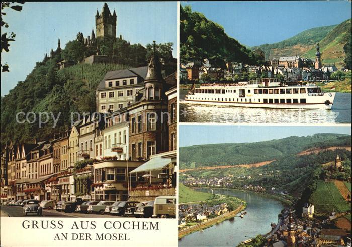 Cochem Mosel Burg Cochem Fahrgastschiff Moselpartie