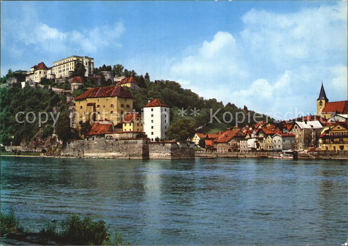 PAssAU Bayern Donau und Ilzpartie mit Nieder und Oberhaus