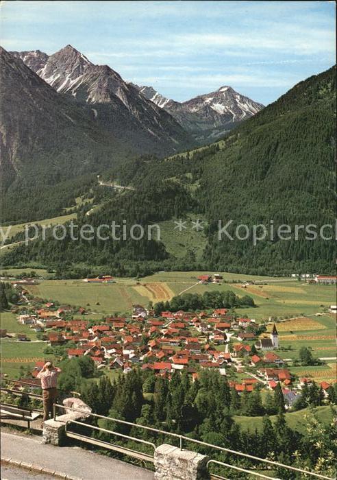 Bad Oberdorf Blick von der Jochkanzel mit Rotspitze Nebelhorn Entschenkopf