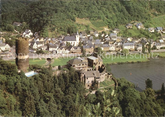 Burgen Mosel Burg Bischofstein Fliegeraufnahme