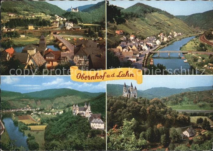 Obernhof Lahn Panorama Lahnpartie Schloss