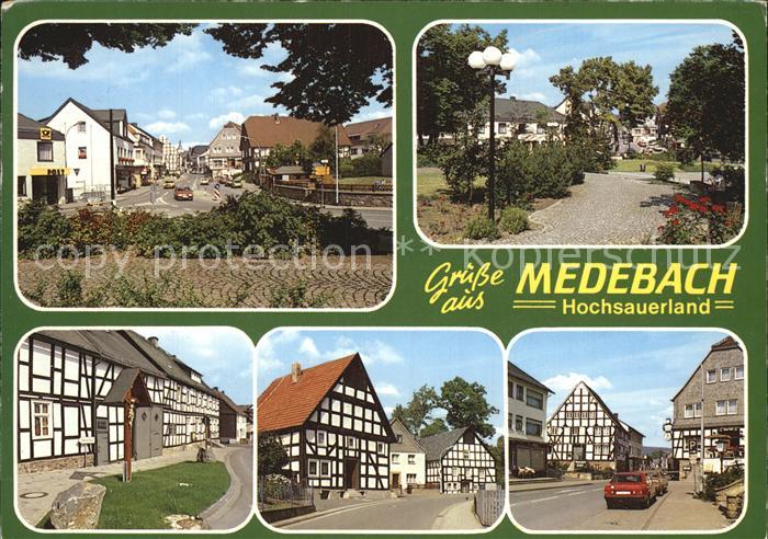 Medebach Orts und Teilansichten Fachwerkhaeuser