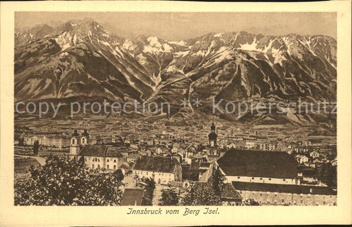 Innsbruck Blick vom Berg Isel