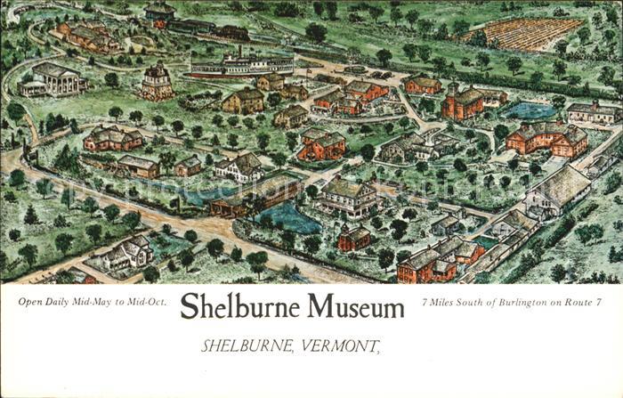 Shelburne Vermont Shelburne Museum Kuenstlerkarte