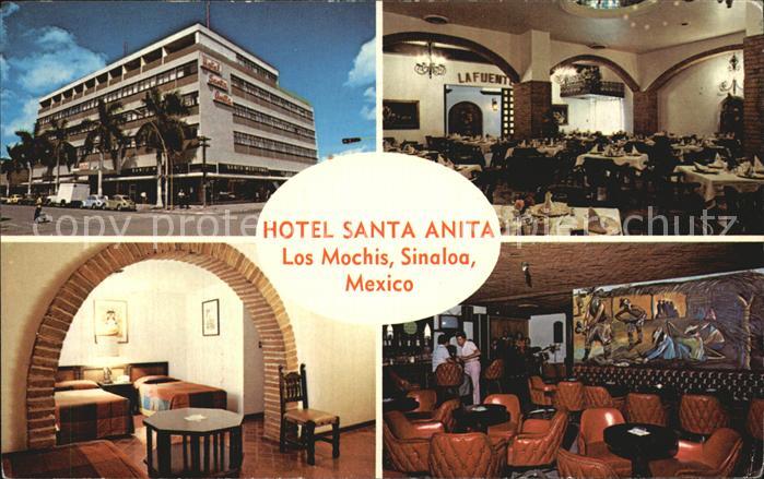 Mexico City Hotel Santa Anita Los Mochis Sinaloa Gastraum Bar Gaestezimmer