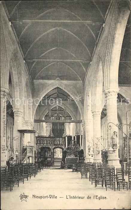 NIEUPORT Nieuwpoort West-Vlaanderen Belgie Interieur de l'Eglise