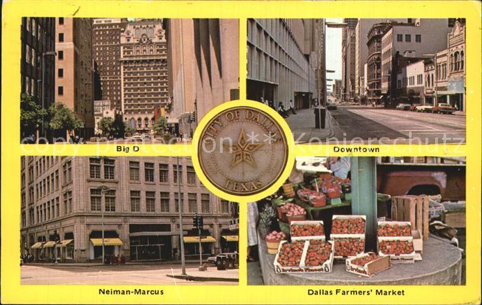 Dallas Texas Big D Downtown Neiman Marcus Dallas Farmers Market
