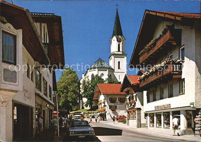Hindelang Dorfpartie mit Kirche