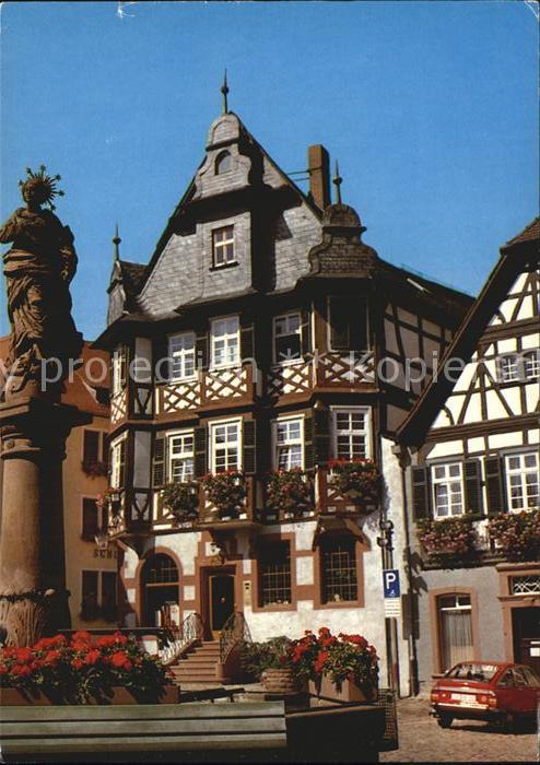 Heppenheim Bergstrasse Marienbrunnen Liebig Apotheke Marktplatz