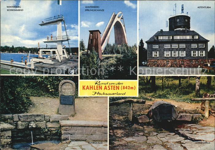 Winterberg Hochsauerland Schwimmbad Sprungschanze Astenturm Ruhrquelle Lennequel