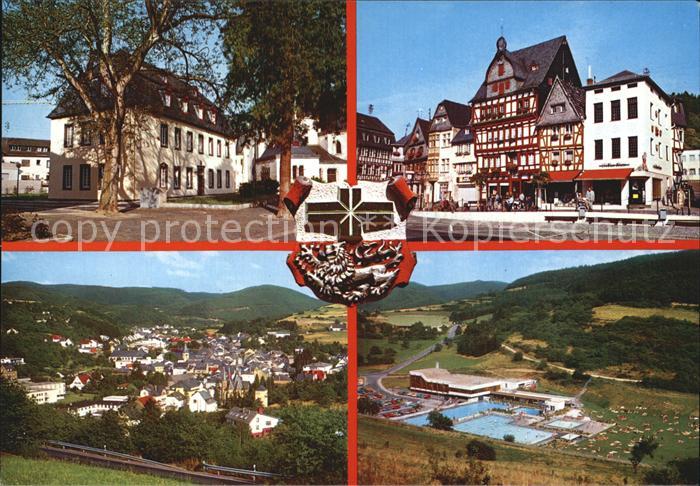 Adenau Ahrweiler Rheinland-Pfalz Rathaus Marktplatz Total Schwimmbad