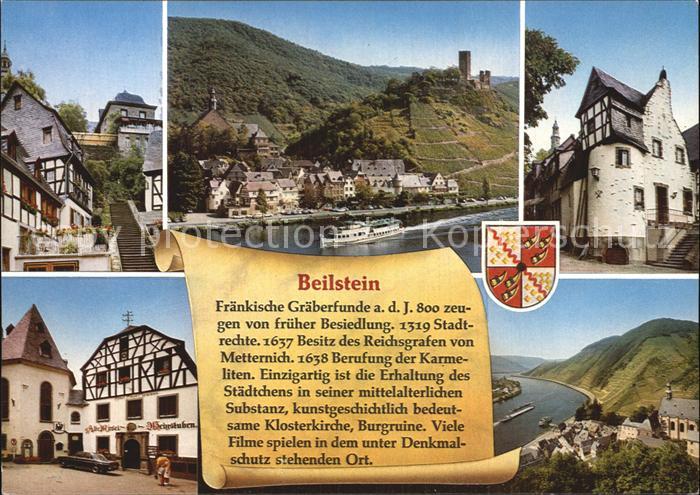 Beilstein Mosel Treppenaufgang Moselpartie Burg Metternich Gasthaus