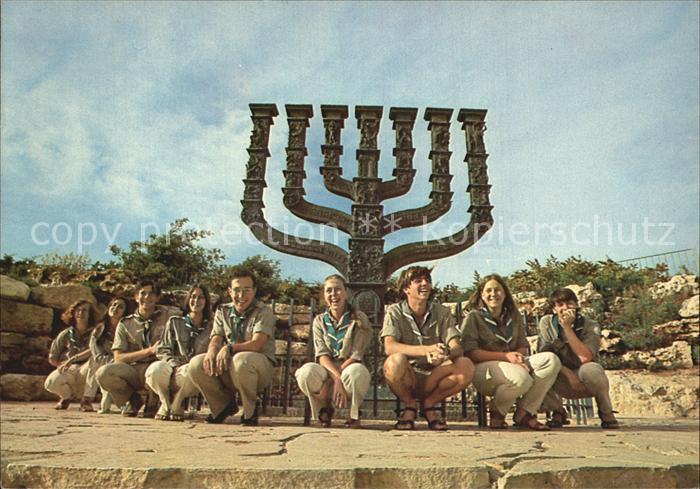 Jerusalem Yerushalayim The great Menorah z branched candelabrum