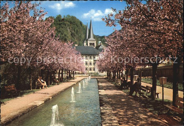 BERCHTESGADEN Bayern Kurgarten Stiftskircke Lockstein