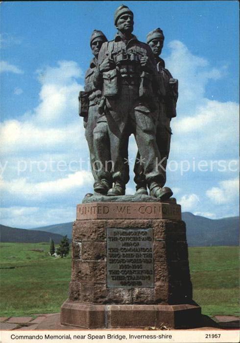 Inverness Highland Commando Memorial near Spean Bridge