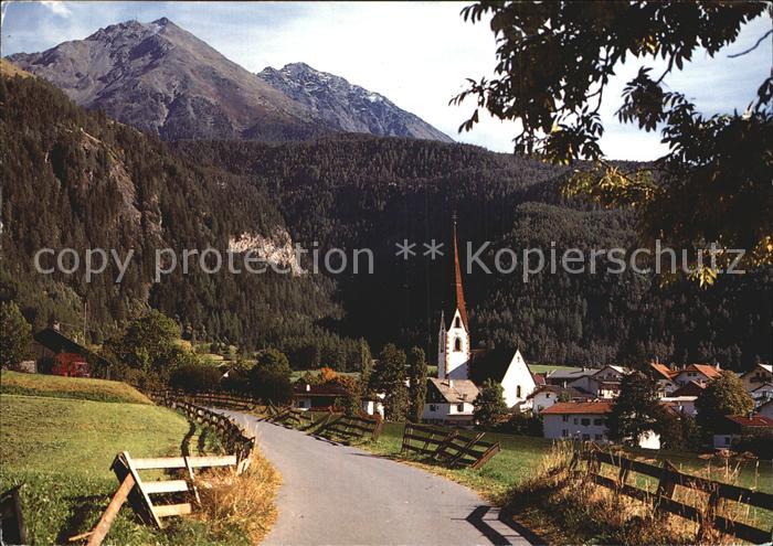 Umhausen Tirol Teilansicht Kirche
