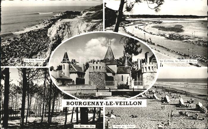 Vendee Bourgenay le Veillon Cote Sauvage La Guttiere Les Bois de Parcs Plage du