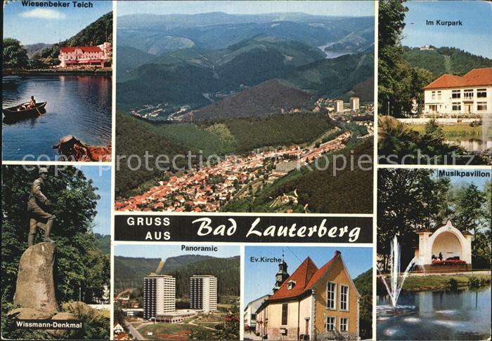 Bad Lauterberg Wiesenbeker Teich Panorama Kurpark Wissmann Denkmal Ev Kirche Mus