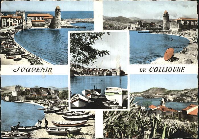 Collioure Hafenpartien Leuchtturm