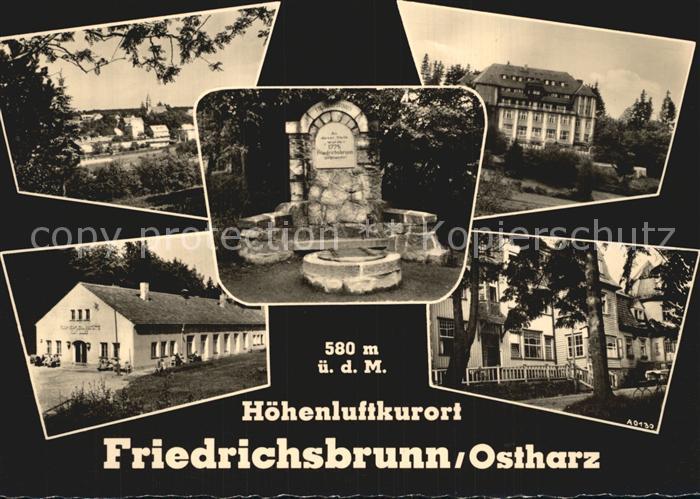 Friedrichsbrunn Harz Teilansichten Gruendungsbrunnen