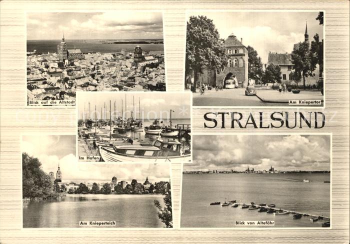 Stralsund Mecklenburg Vorpommern Altstadtblick Kniepertor Knieperteich Blick von