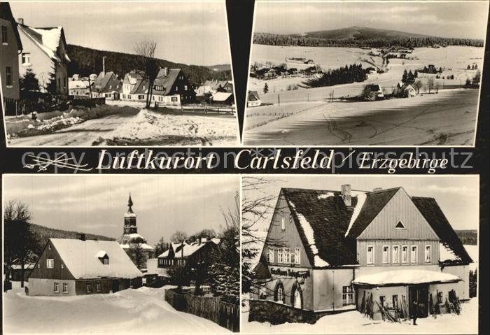 Carlsfeld Erzgebirge Orts und Teilansichten