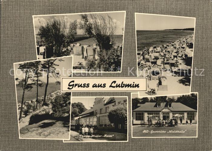 Lubmin Ostseebad Strand Philipp Mueller Heim HO Gaststaette Waldhalle