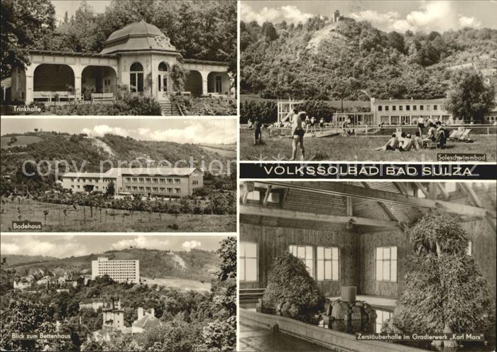 Bad Sulza Trinkhalle Badehaus Bettenhaus Saleschwimmbad Gradierwerk Zerstaeuberh